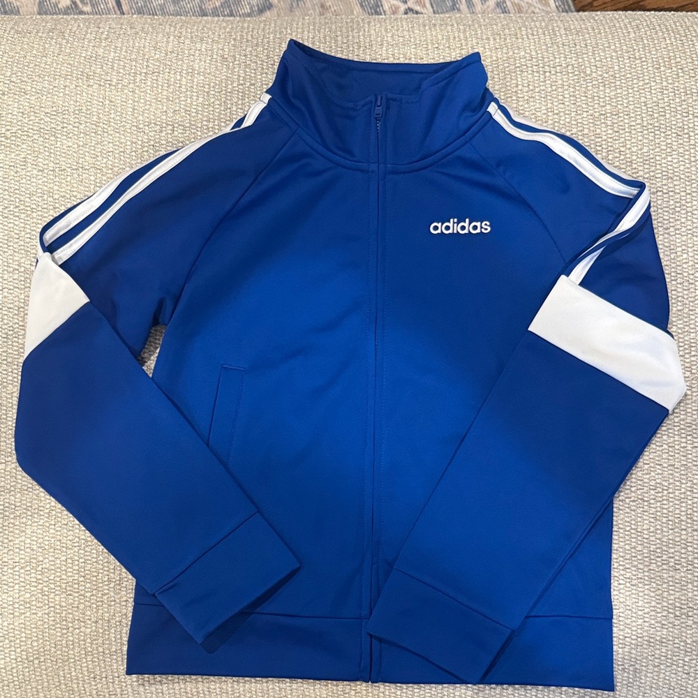 Adidas Royal Blue and White Track Jacket